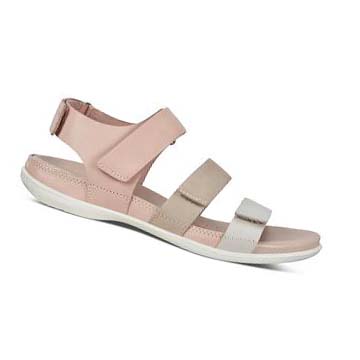 Ecco Flash Flate Sandaler Dame Grå Hvite Rosa | NO 177KOR